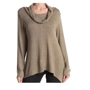 Forgotten Grace Cowl Neck Sweater Womens XS Olive Long Sleeve Pullover NWOT